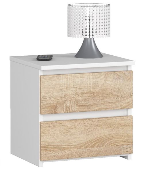 SZAFKA NOCNA CL2 40 cm BIAŁA / SONOMA zdjęcie 1
