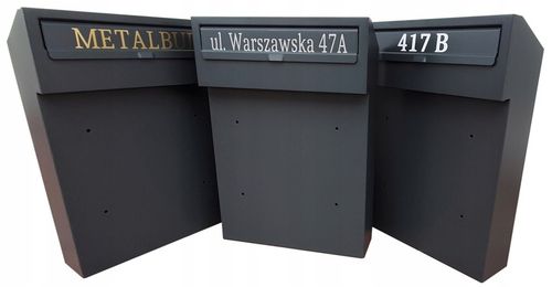 SKRZYNKA NA LISTY PRZELOTOWA DWUSTRONNA W3 + NAPIS na Arena.pl