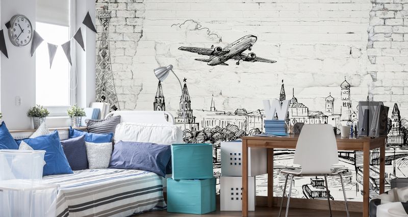 Fototapeta Światowe ZABYTKI Wieża Eiffla Ceglany Mur 90cm x 60cm zdjęcie 4