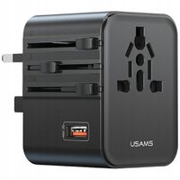 Ładowarka sieciowa USAMS Travel Adapter CC309 2xUSB-C 25W 4w1 US/AU/EU/UK c