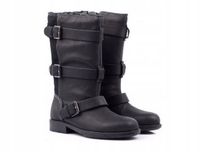 Buty zimowe ECCO Saunter czarne skórzane 30