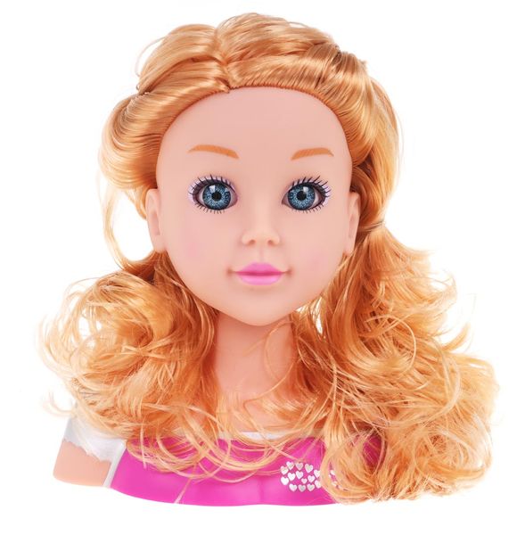 Blond Głowa Do Stylizacji + Akcesoria zdjęcie 4