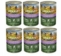 6 puszek Arquivet mokra karma dla psa z indykiem i cielęciną 400g