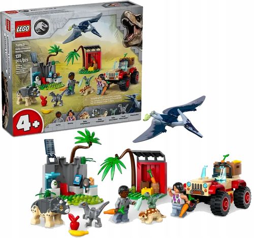 76963 - lego jurassic world - centrum ratunkowe dla małych dinozaurów na Arena.pl
