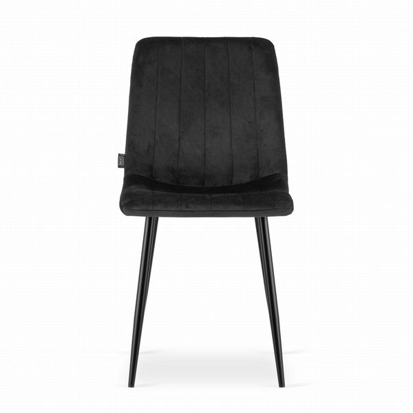 Krzesło LAVA - czarny aksamit x 3 zdjęcie 2