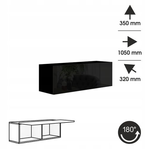 Meble do salonu Meblościanka czarna craft PREMIUM na Arena.pl