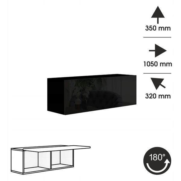 Meble do salonu Meblościanka czarna craft PREMIUM zdjęcie 7