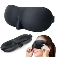 Wielofunkcyjna opaska uniwersalna maska na oczy do snu spania czarna