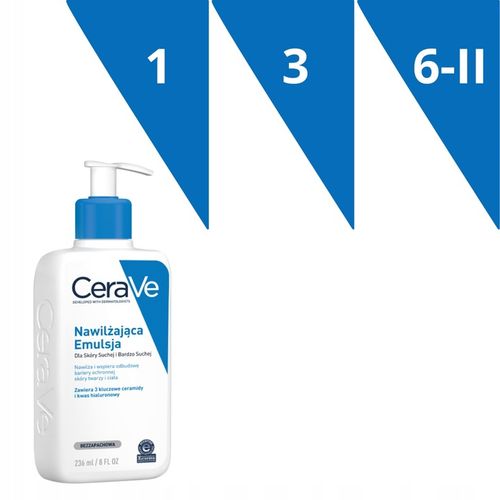 CeraVe Nawilżająca Emulsja do Twarzy i Ciała 236 ml do skóry suchej na Arena.pl