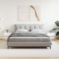 Szafki nocne, 2 szt., białe, 40x31x35,5 cm, lite drewno sosnowe