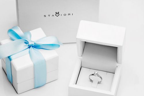 exclusive | cudowny zaręczynowy pierścionek 0,50ct w 18-karatowym złocie na Arena.pl