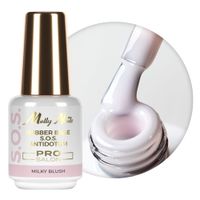 Baza kauczukowa S.O.S. Antidotum Pro Salon MollyNails Milky Blush 15g