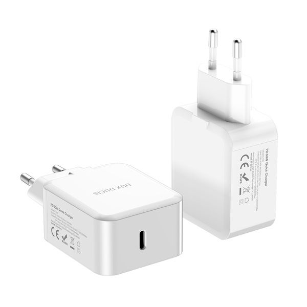 Ładowarka sieciowa Dux Ducis C100 - Typ C - PD 30W 3A biała zdjęcie 1