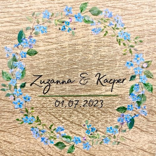 Pudełko na Wino z Nadrukiem Prezent Ślub Wesele na Arena.pl