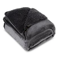 Koc narzuta TEDY 170x210 Eurofirany stal miękka bukla + ciepły polar