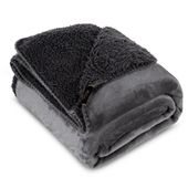 Koc narzuta TEDY 170x210 Eurofirany stal miękka bukla + ciepły polar