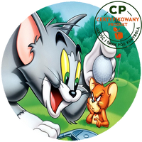 Opłatek na tort Tom i Jerry