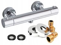 BATERIA TERMOSTATYCZNA PRYSZNICOWA NATRYSKOWA TERMOSTAT ŁAZIENKOWA CHROM