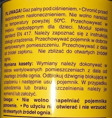GAZOWE NABOJE KARTUSZE GAZOWY NABÓJ KARTUSZ W-wa na Arena.pl