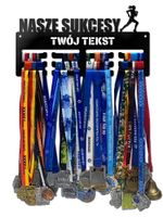 Wieszak na medale NASZE SUKCESY twoje imię dowolny tekst 227.3