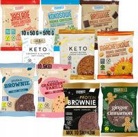 FRANK&OLI WEGAŃSKIE CIASTKA CIASTECZKA BEZ CUKRU MIX SMAKÓW 10szt x50G 500G