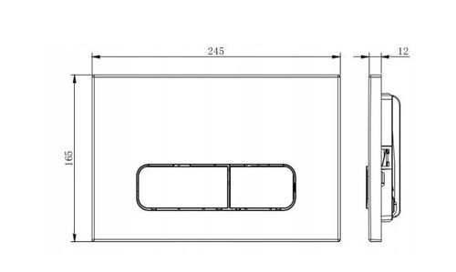 PRZYCISK WC NAPO 02 do GEBERIT UP100 CZARNY na Arena.pl