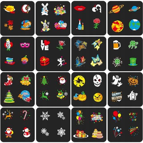 ŚWIĄTECZNY PROJEKTOR LED LASEROWY 16 slajdów 64 MOTYWÓW z pilotem na Arena.pl