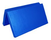 Materac dwuczęściowy z rzepami UNDERFIT 130 x 120 x 10 cm miękki niebieski