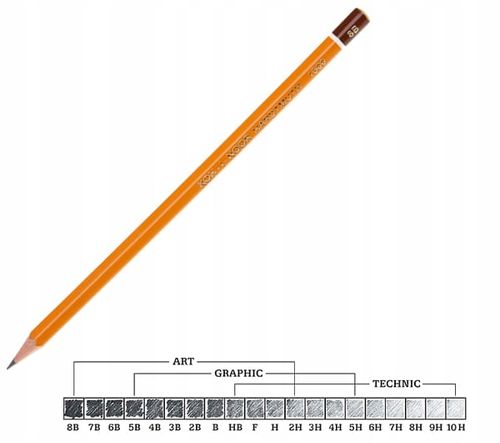 Ołówek Grafitowy 1500-B Koh-I-Noor A'12 6039 na Arena.pl