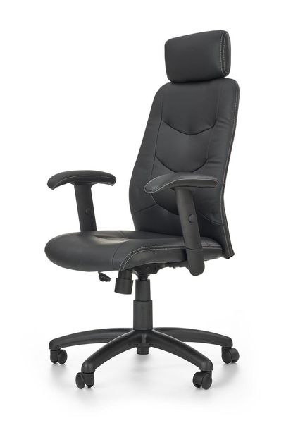 Fotel biurowy Tilso czarny PU zdjęcie 3