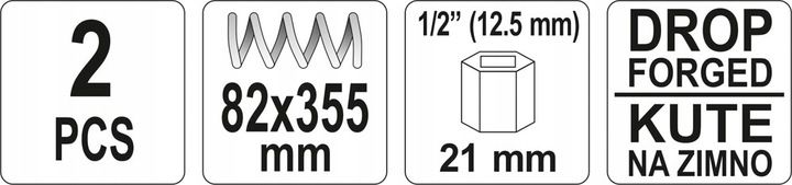 ŚCIĄGACZ DO SPRĘŻYN 82x355 2SZT KUTY zdjęcie 12