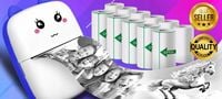 MINI DRUKARKA TERMICZNA DRUKUŚ ORYGINALNY DO ZDJĘĆ NOTATEK + 11SZT ROLEK
