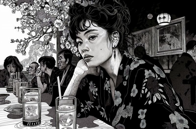 Plakat 86,4x56,8cm Czarne Kimono zdjęcie 1