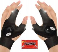 RĘKAWICZKI LED PRAWA I LEWA NA RĘKĘ NA PREZENT NA ŚWIĘTA MIKOŁAJ