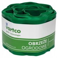 obrzeże ogrodowe faliste 15cm x 9m zielone vartco