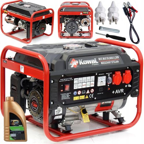 PROFESJONALNY AGREGAT PRĄDOTWÓRCZY 5,2kW generator AVR+ MIEDŹ STOJAN KowaL na Arena.pl