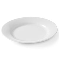 talerz płytki optima biała porcelana śr. 210mm zestaw 12szt. - hendi