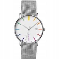 Zegarek Męski Junghans 41/4580.44 srebrny bransoleta