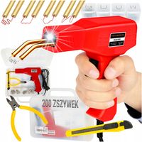 ZGRZEWARKA DO PLASTIKU TWORZYWA NÓŻ ŁAMANY SZCZYPCE 200 ZSZYWEK ZESTAW
