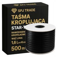 TAŚMA KROPLUJĄCA Star-T NAWODNIENIE KROPELKOWE WĄŻ LINIA 1,6l/h 10cm 500m