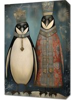 Obraz 40x60cm Królewskie Pingwiny