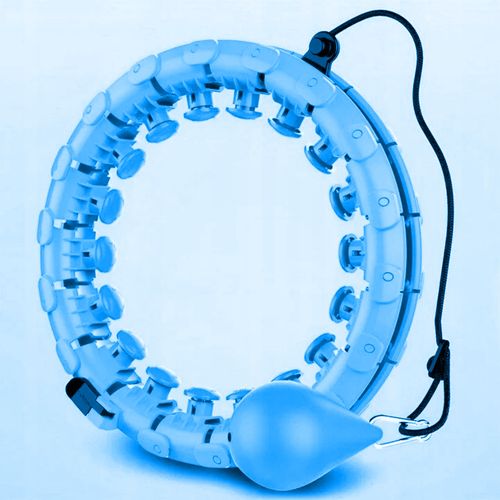 HULA HOP ODCHUDZAJĄCE Z WYPUSTKAMI MASAŻEREM 50 cm NIEBIESKIE na Arena.pl