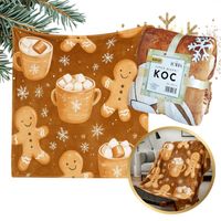 mięciutki koc xl flannel 150x200cm gruby miękki narzuta koc21