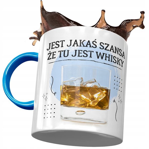 Kubek Błękitny Śmieszny Jest Jakaś Szansa Prezent Z Nadrukiem Ze Zdjęciem zdjęcie 1
