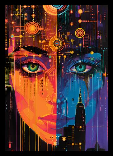 Plakat 21x29,7cm Cyfrowa Psyche na Arena.pl