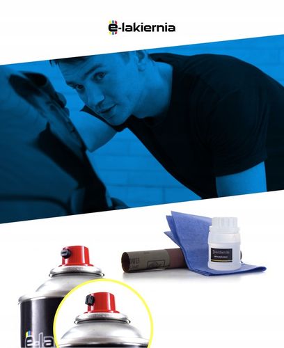 LAKIER SAMOCHODOWY SPRAY ZESTAW DO PLASTIKU KAŻDY KOLOR E-LAKIERNIA na Arena.pl