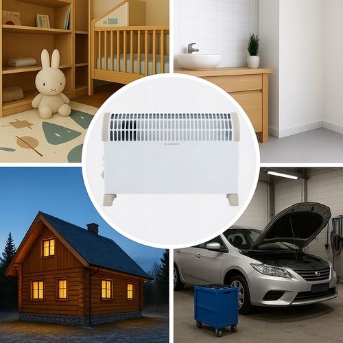 GRZEJNIK ELEKTRYCZNY KONWEKTOROWY TERMOSTAT 3 TRYBY 750W 1250W 2000W NAWIEW na Arena.pl