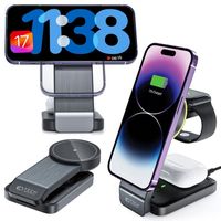 ŁADOWARKA INDUKCYJNA QI 15W PODSTAWKA DO MAGSAFE NA IPHONE 12 13 14 15 / 24