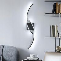 KINKIET CZARNA LAMPA LINIOWA SCIENNA LED 6000K NOWOCZESNA DO SALONU 1920LM