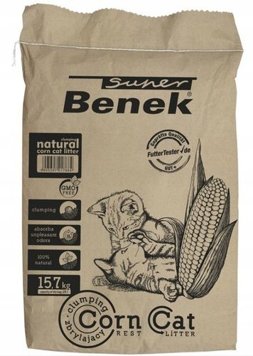Super Benek Corn Cat Classic Naturalny 25L na Arena.pl
